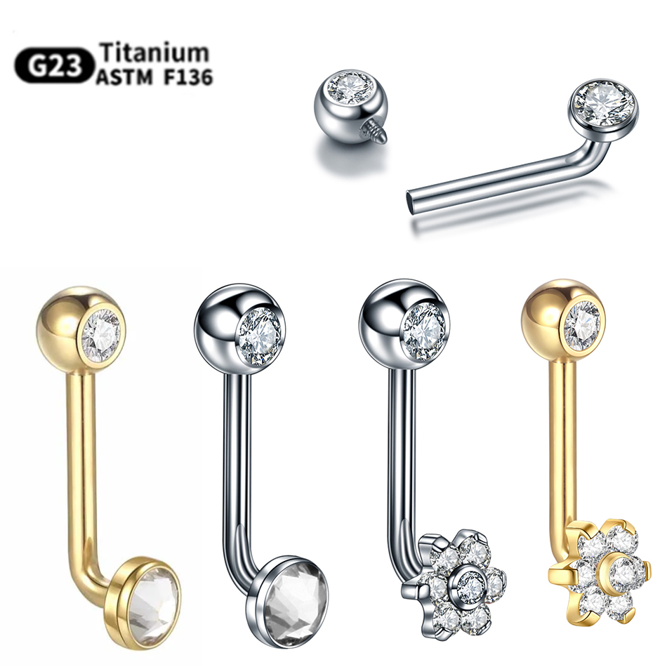 Body Jewelry Vch - 1PC Titanio Christina Cappuccio Verticale Piercing