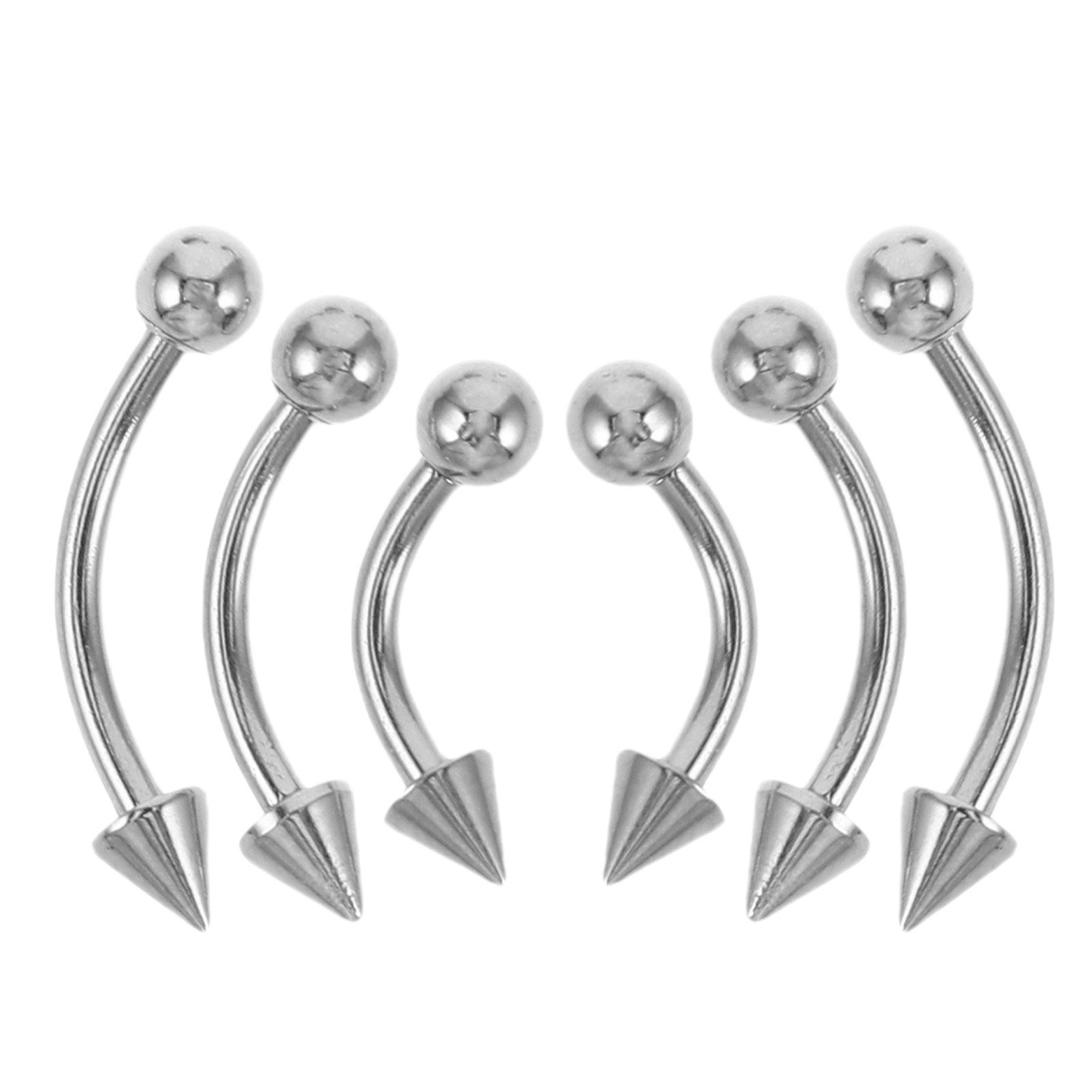Body Jewelry For Sensitive Skin - 6 Pezzi di Anelli per Sopracciglia