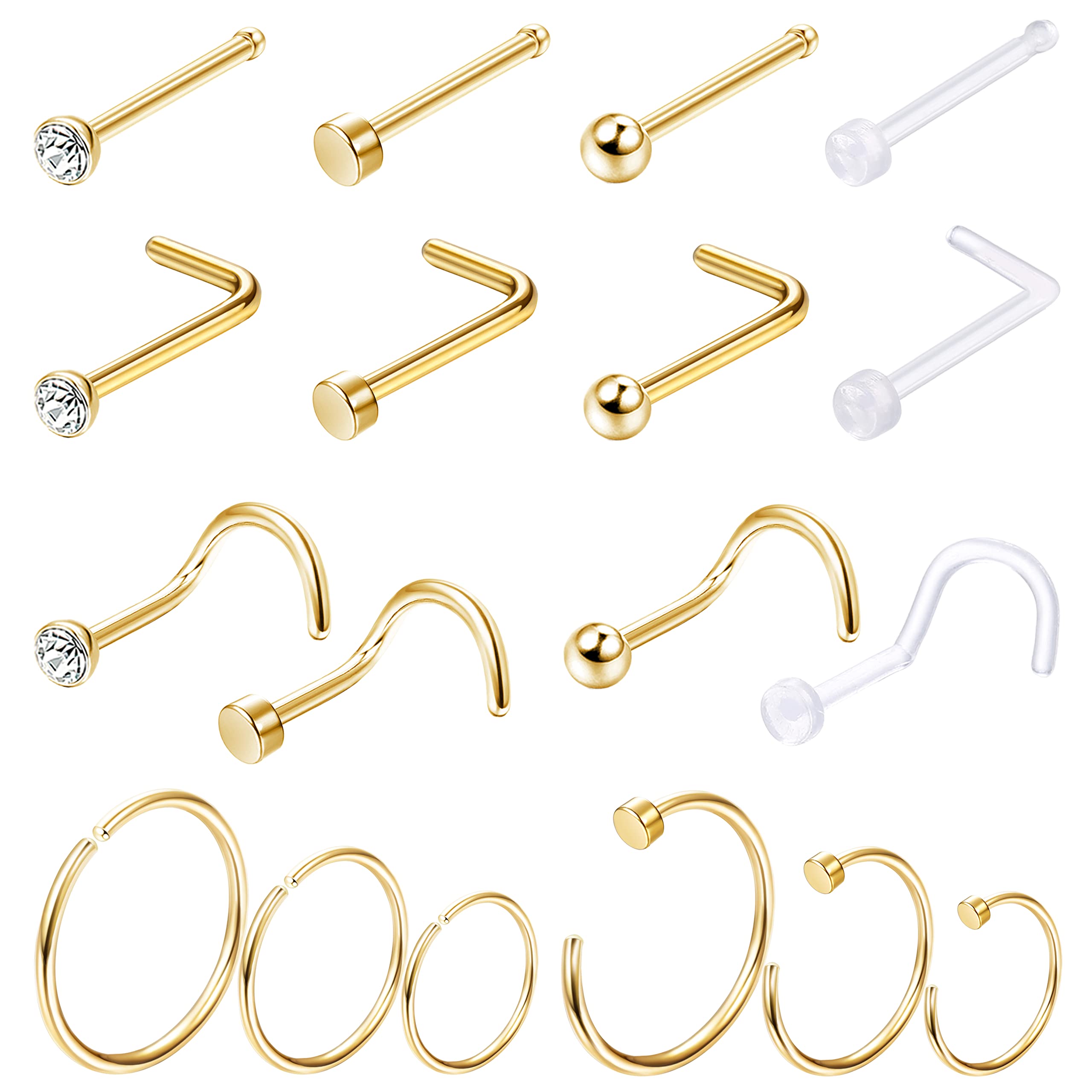 Body Jewelry For Sensitive Skin - 1 pz/18 pz ipoallergenico anello al