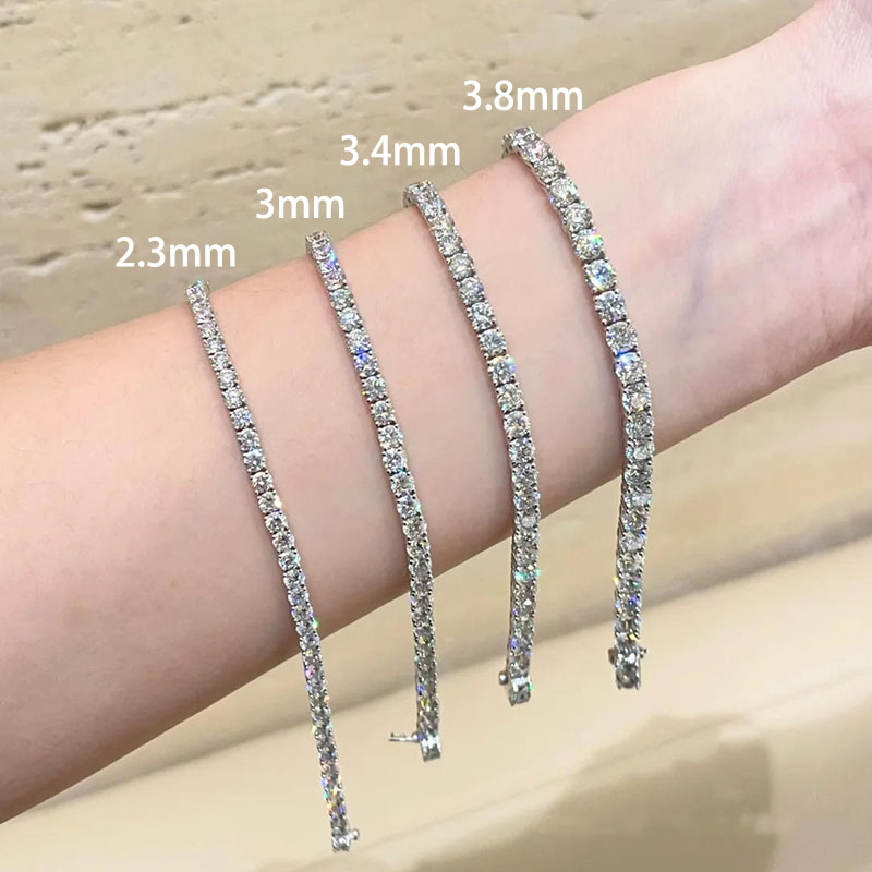 Body Jewelry Vch - Bracciale Tennis Line con Diamanti Sintetici