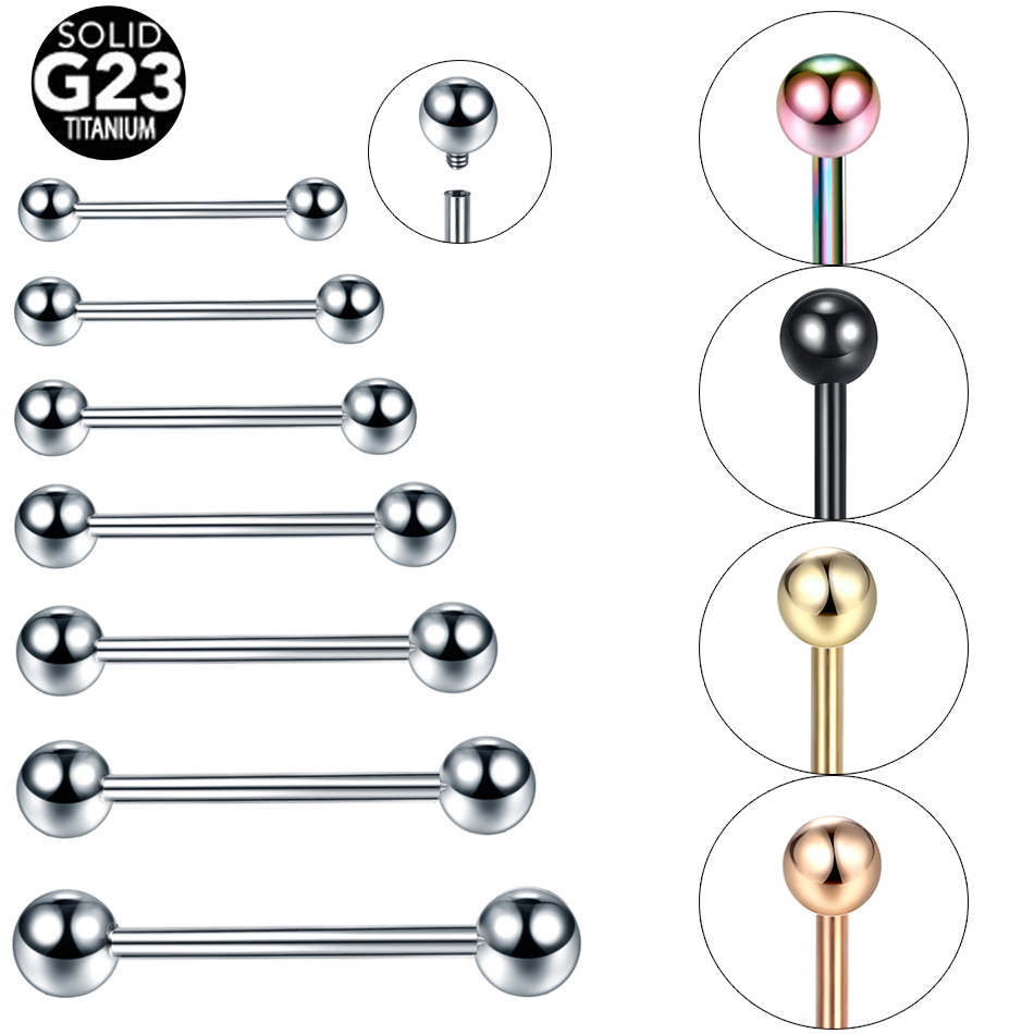 Body Jewelry Industrial - 10 Pz/lotto G23 Titanio Anello Penetrante