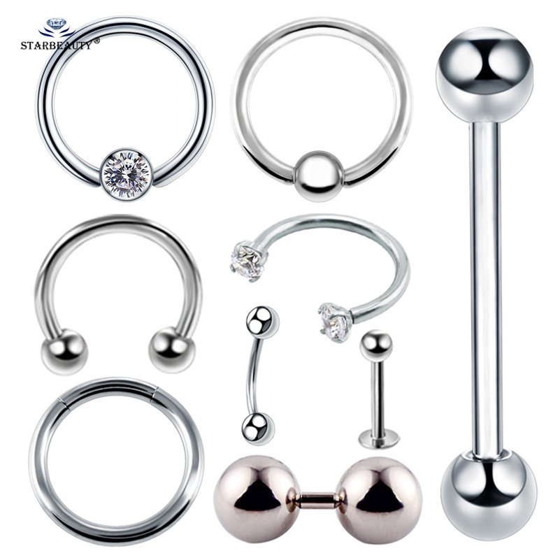Body Jewelry Vch - 2pcs Multiuso BCR Viso Piercing Helix