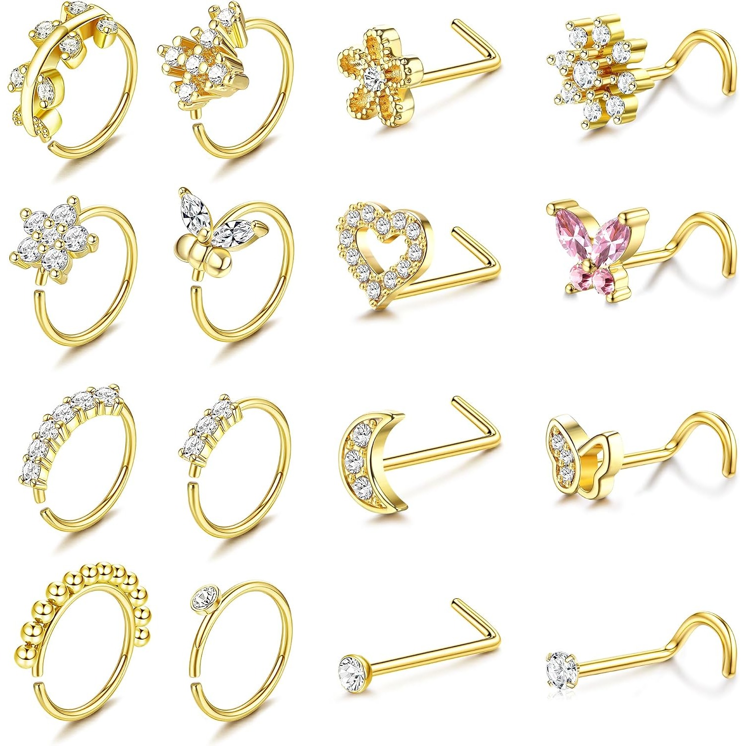 Body Jewelry For Sensitive Skin - FASACCO 1 pz Anello per Naso