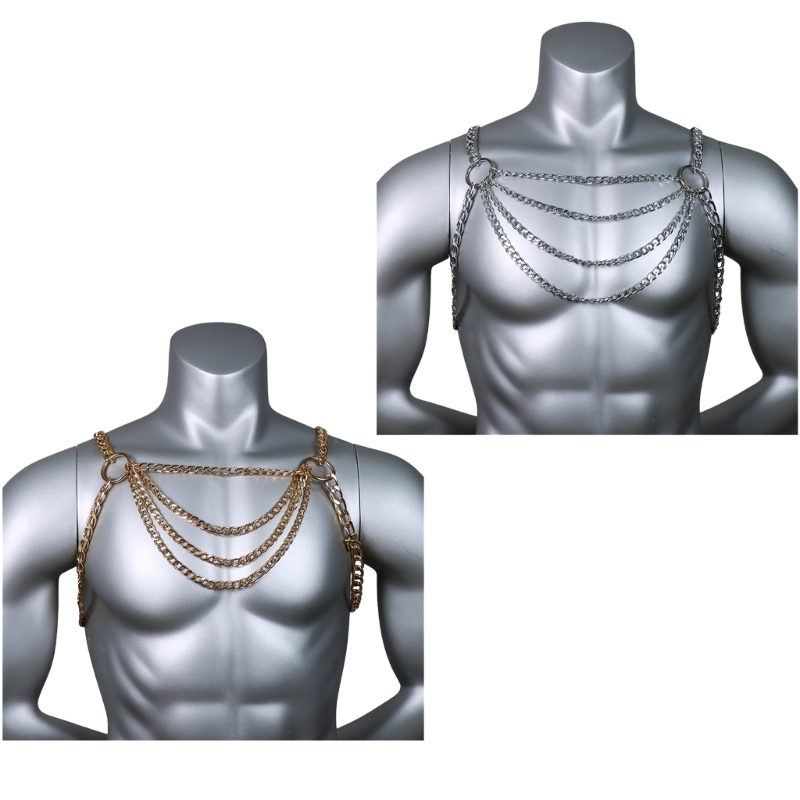 Body Jewelry Men - Collana da uomo sexy in metallo