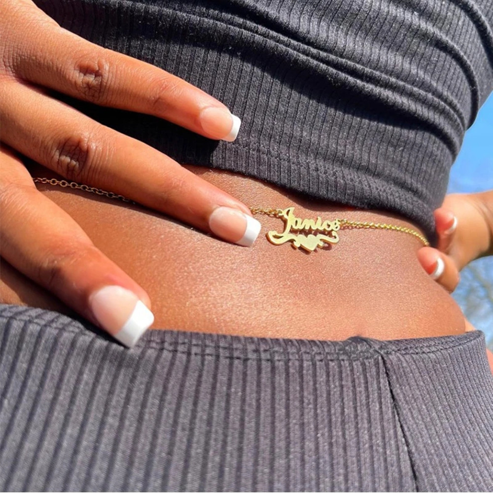 Body Jewelry Names - Catena di pancia della spiaggia dei