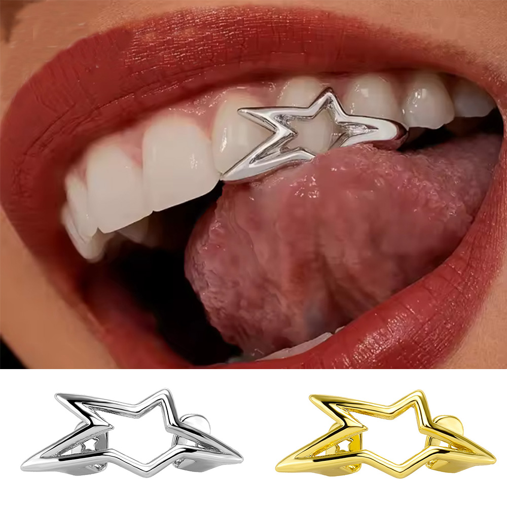 Body Jewelry Men - YOUNGX Cyberpunk: Grillz a Stella Irregolare
