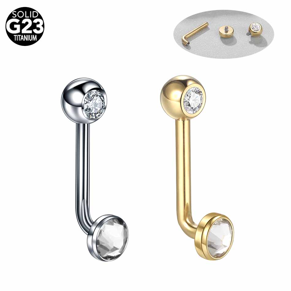 Body Jewelry Vch - 1PC G23 Titanio Christina Cappuccio Verticale