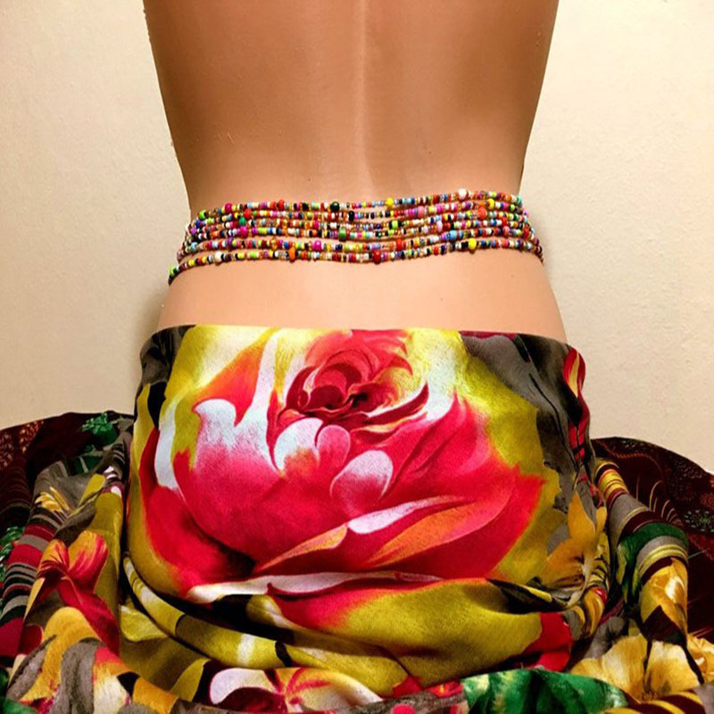 Body Chain Jewelry - Catena di pancia con perline a