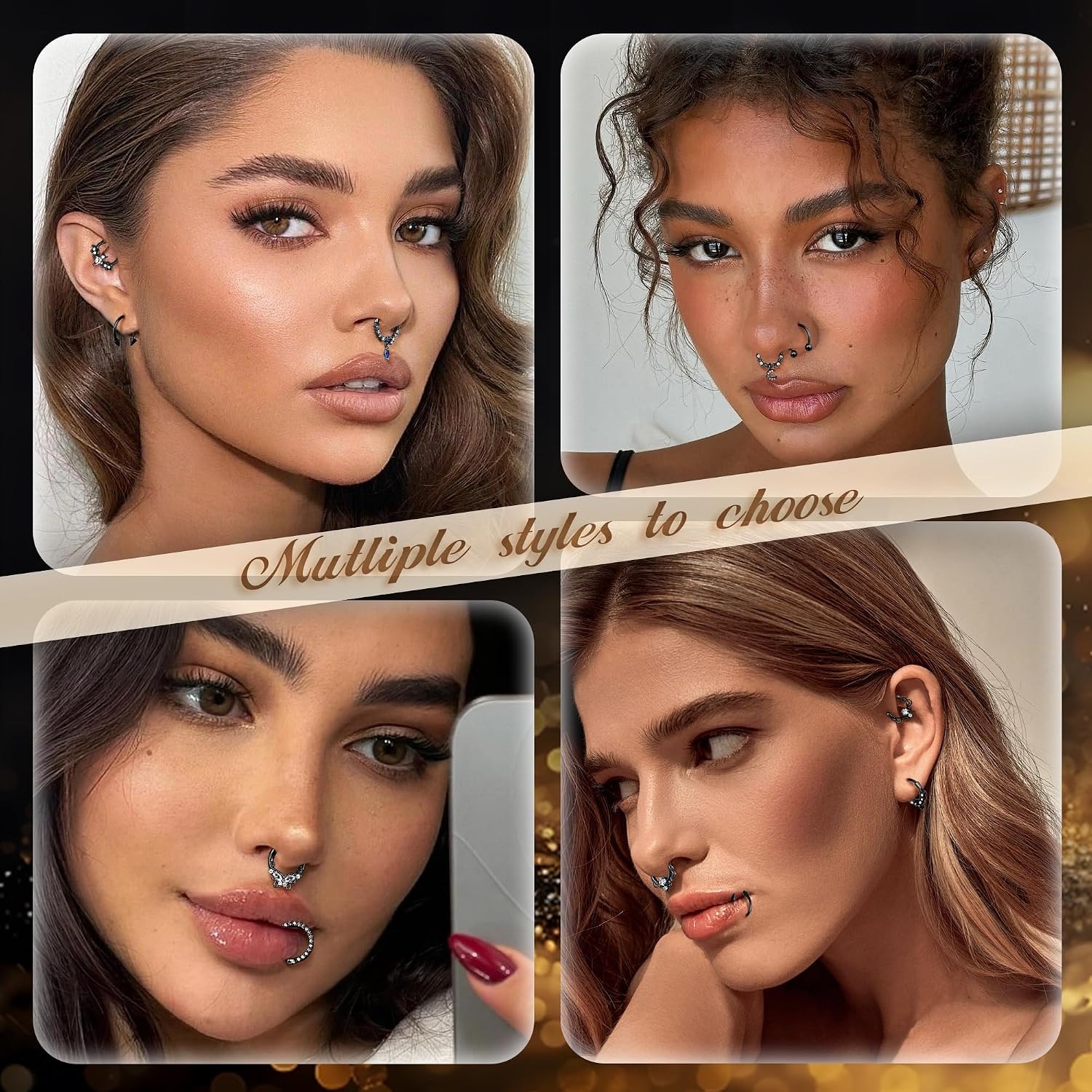 FASACCO Anelli per Septum, Gio - Body Jewelry For Sensitive Skin recensione e prezzo