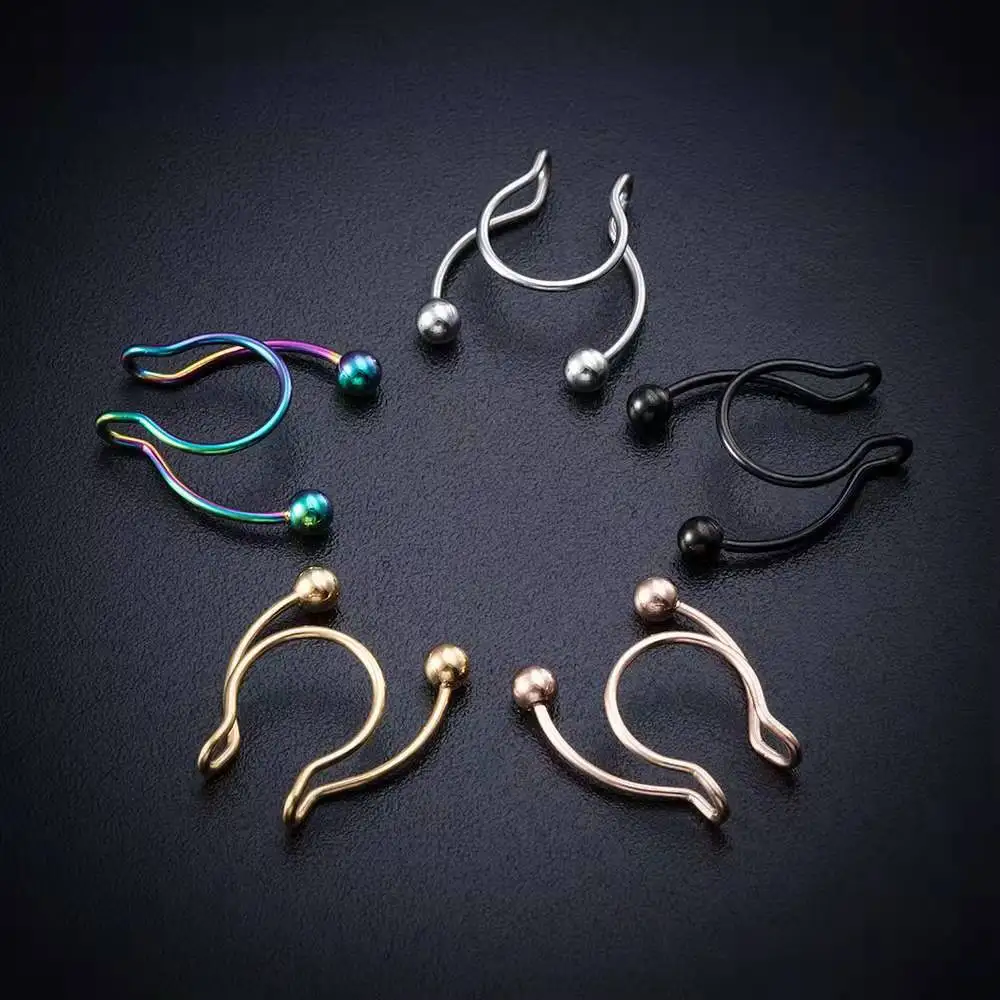 Anello da naso finto a forma d - Body Jewelry Septum recensione e prezzo