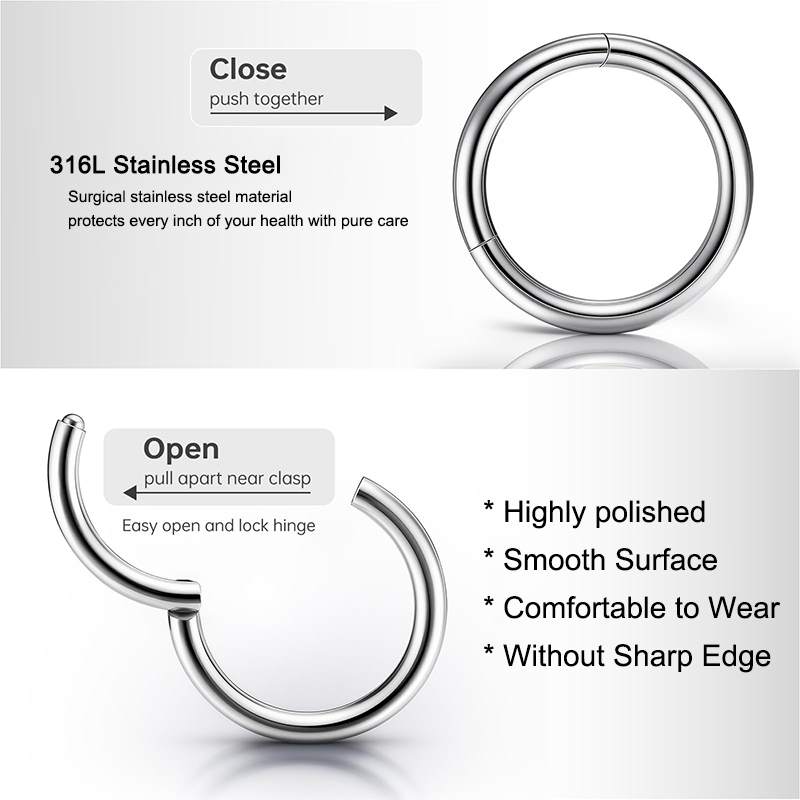 Anelli a Cerniera Clicker in A - Body Jewelry Septum recensione e prezzo