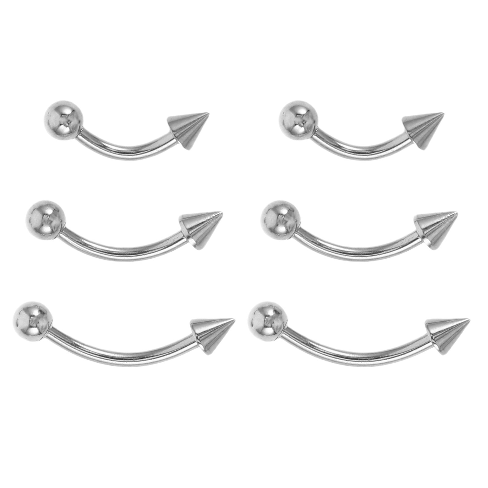 6 Pezzi di Anelli per Sopracci - Body Jewelry For Sensitive Skin recensione e prezzo