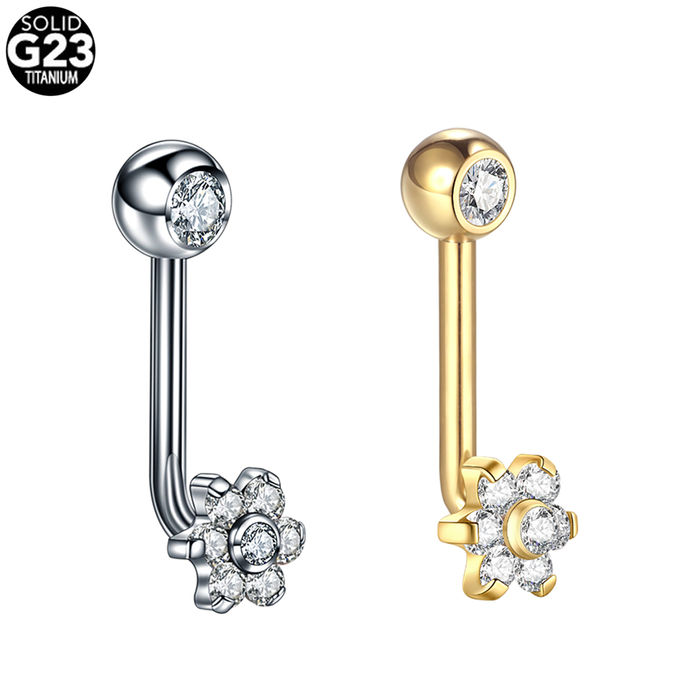 1 pz 14G Fiore di Titanio Chri - Body Jewelry Vch recensione e prezzo