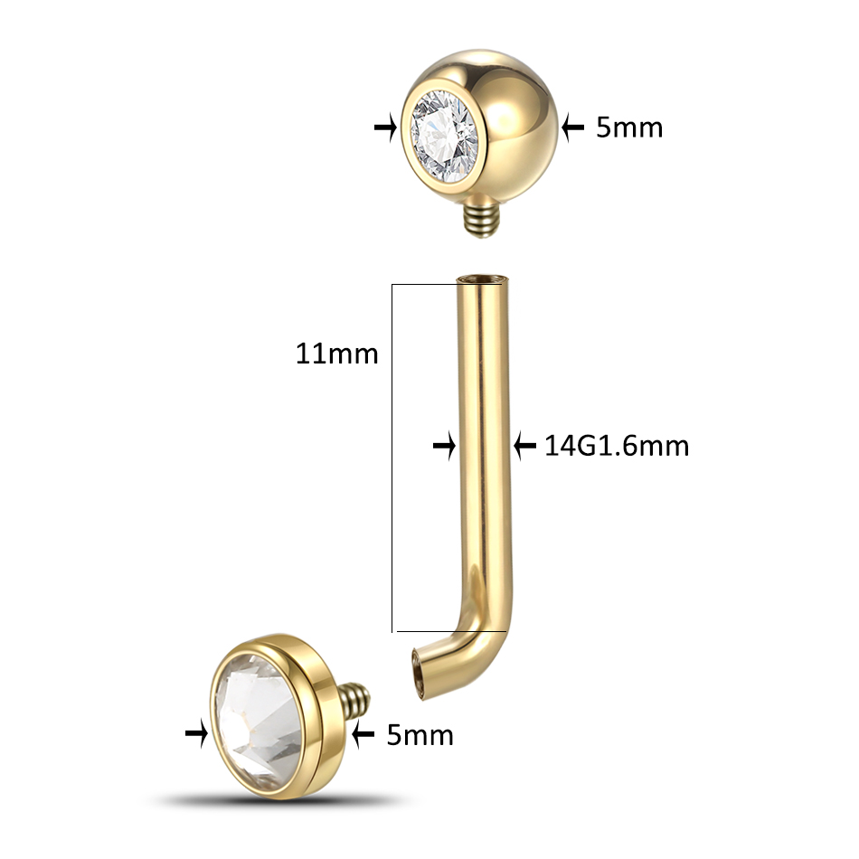 1/5 Pezzi Gioielli per Piercin - Body Jewelry Vch recensione e prezzo
