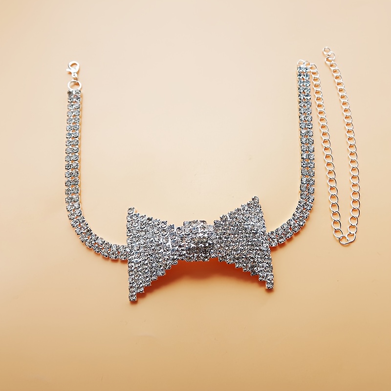 Squisito elegante strass fiocc - Body Chain Jewelry recensione e prezzo