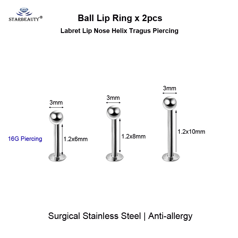 2pcs Multiuso BCR Viso Piercin - Body Jewelry Vch recensione e prezzo