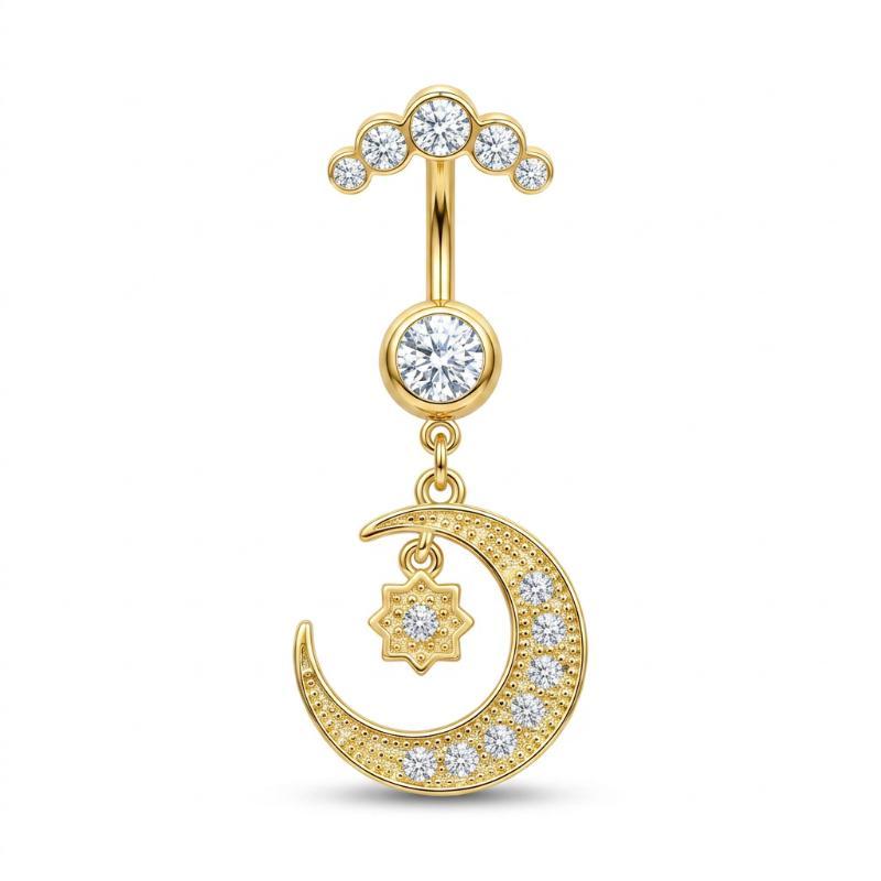 5 Pezzi Piercing Ombelico in A - Body Jewelry For Sensitive Skin recensione e prezzo