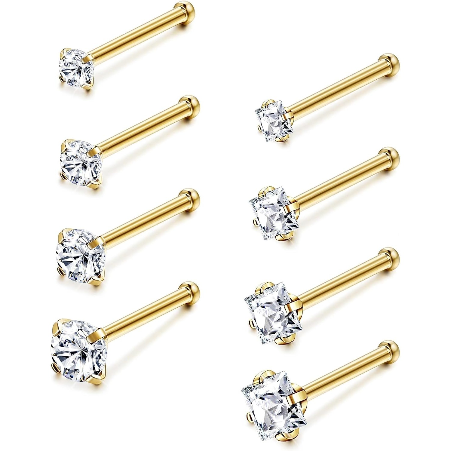 ORAZIO 8 Pezzi Piercing al Nas - Body Jewelry For Sensitive Skin recensione e prezzo