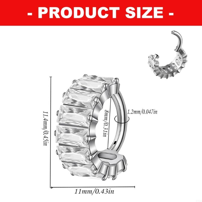 Orecchino cartilagineo quadrat - Body Jewelry For Sensitive Skin recensione e prezzo