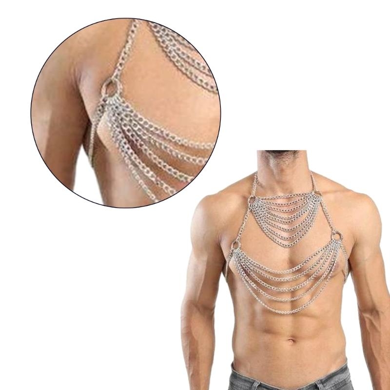 Cablaggio a catena del corpo p - Body Jewelry Men recensione e prezzo