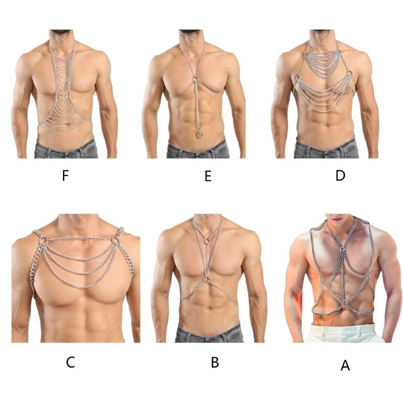 Cablaggio a catena del corpo p - Body Jewelry Men recensione e prezzo