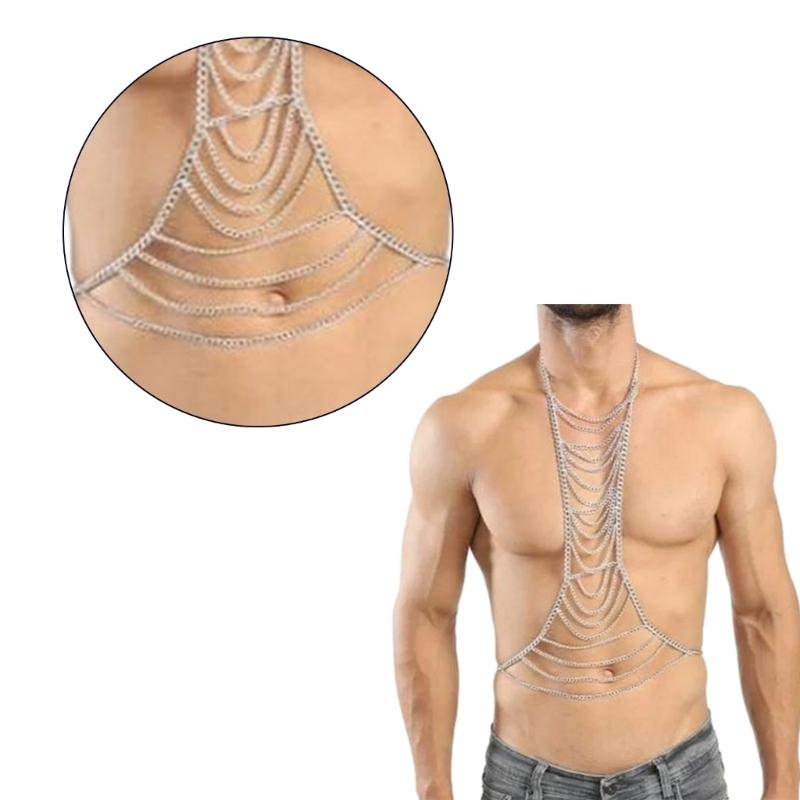 Cablaggio a catena del corpo p - Body Jewelry Men recensione e prezzo