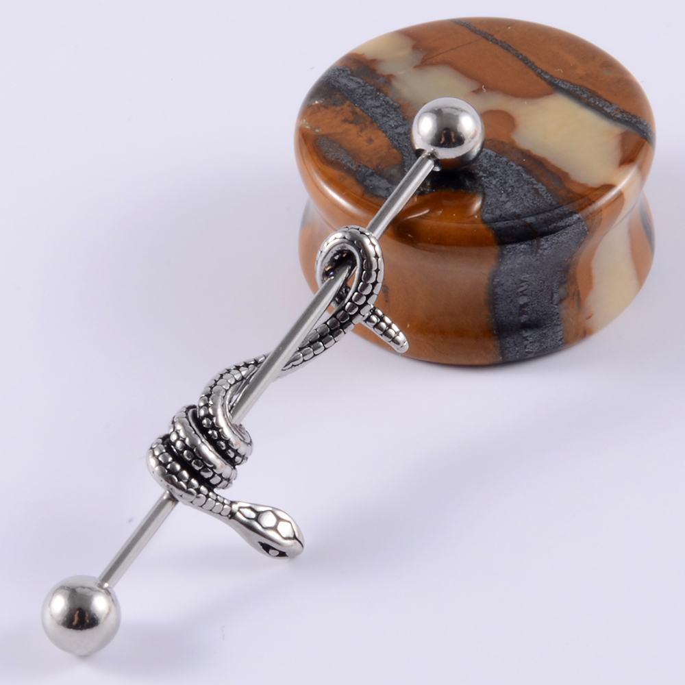1 pz acciaio chirurgico serpen - Body Jewelry Industrial recensione e prezzo