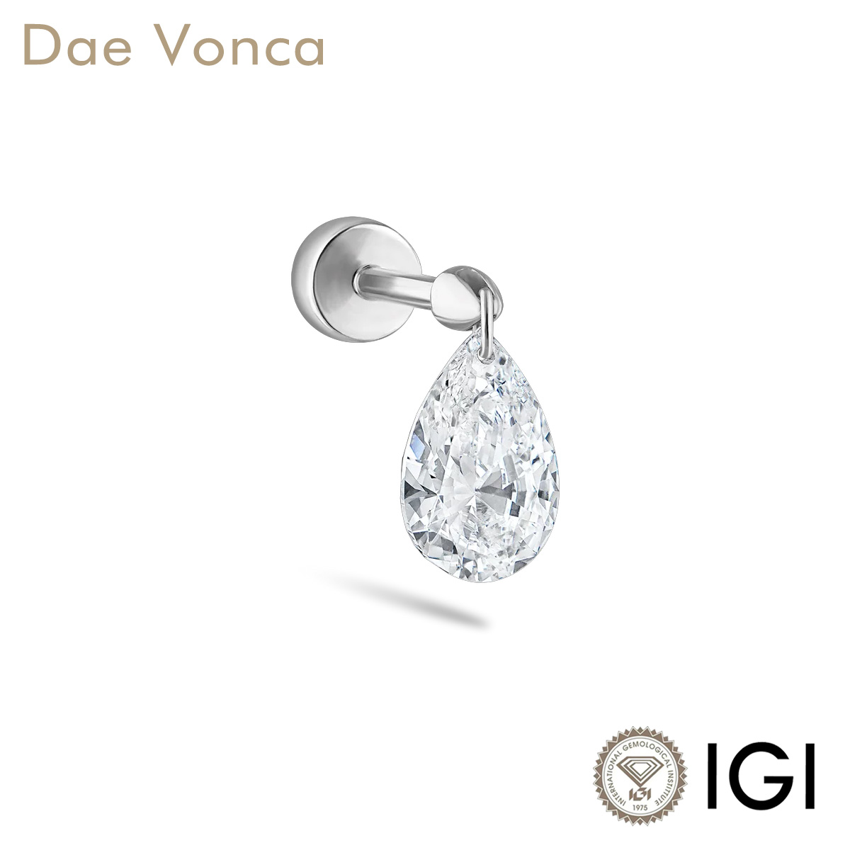 Orecchino Singolo con Diamanti - Body Jewelry Vch recensione e prezzo