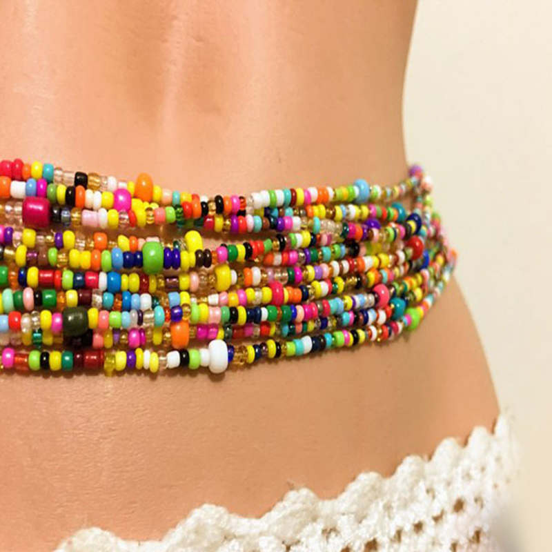 Catena di pancia con perline a - Body Chain Jewelry recensione e prezzo